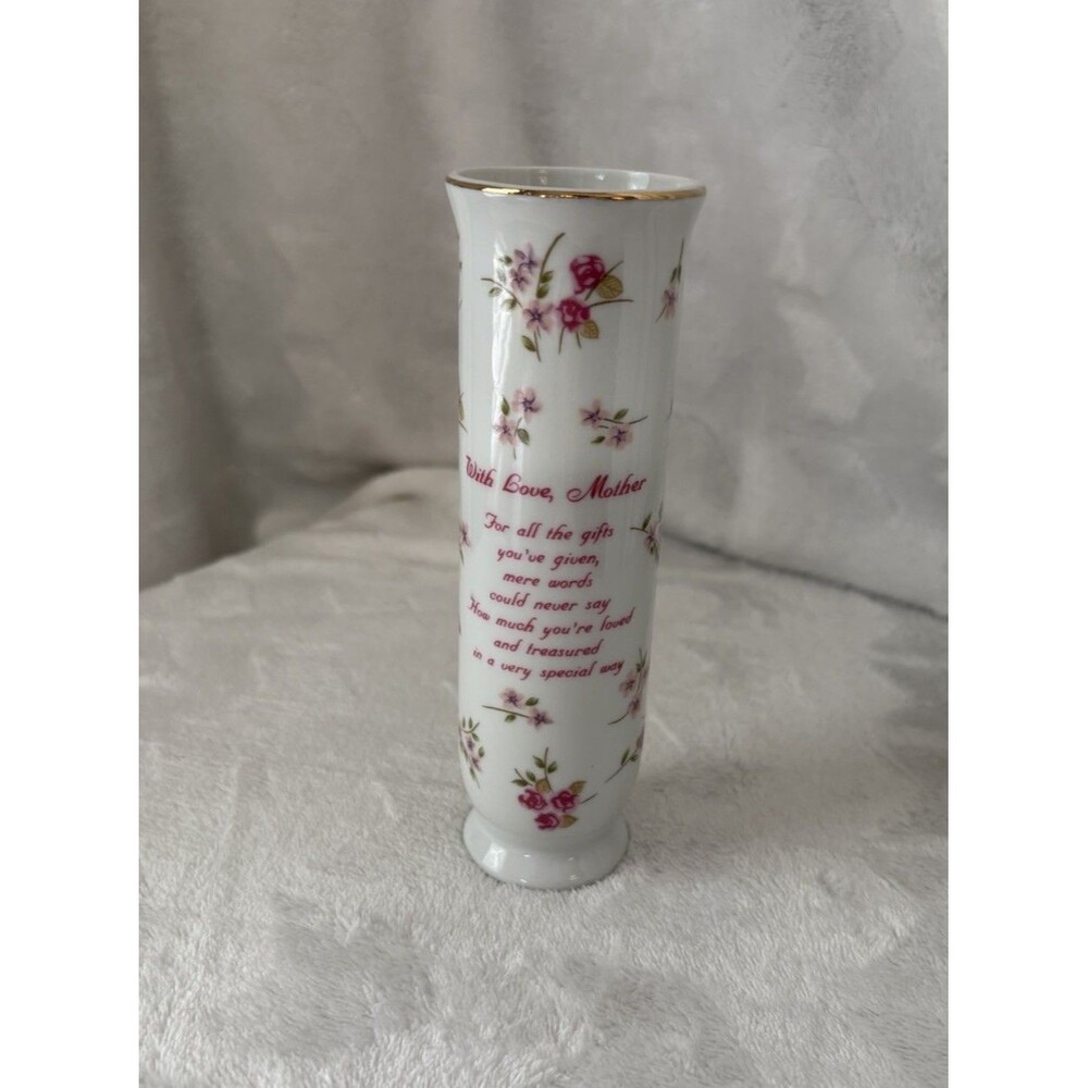 RUSS Fine Porcelain “Mother” Bud Vase